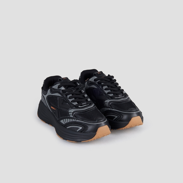Sneakers Alexander Smith storm donna in nero con suola nera - 4