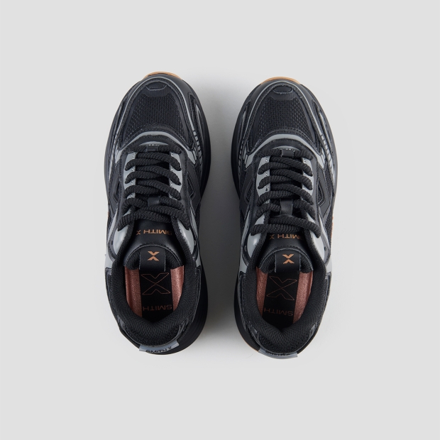 Sneakers Alexander Smith storm donna in nero con suola nera - 6