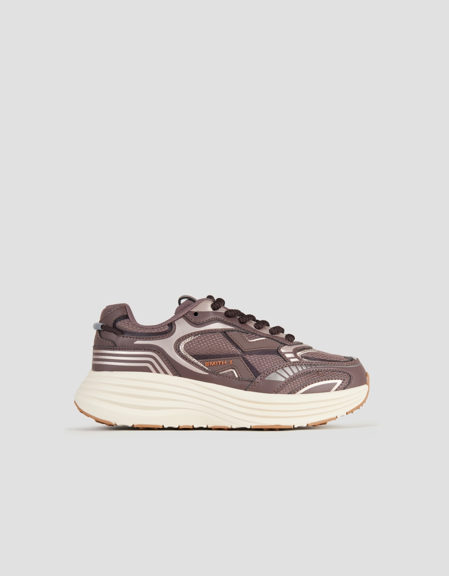 Sneakers Alexander Smith storm donna in marrone con dettagli in bronzo - 1