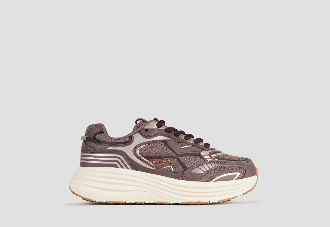 Sneakers Alexander Smith storm donna in marrone con dettagli in bronzo - 1