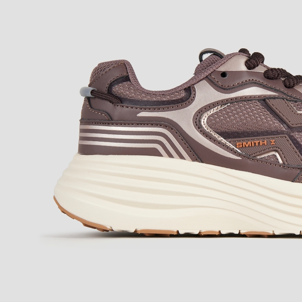Sneakers Alexander Smith storm donna in marrone con dettagli in bronzo - 3