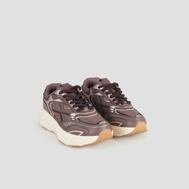 Sneakers Alexander Smith storm donna in marrone con dettagli in bronzo - 4