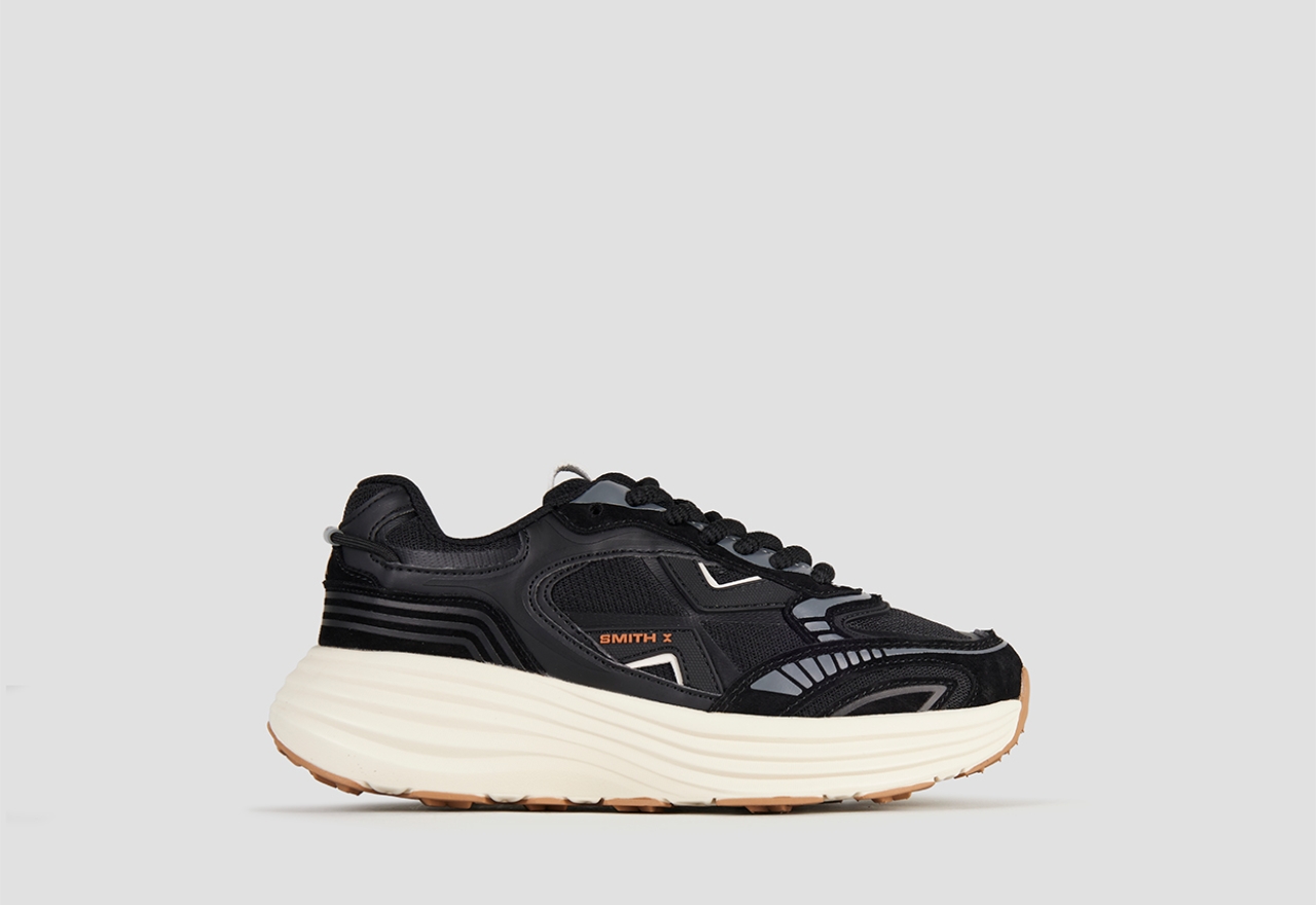 Sneakers Alexander Smith storm donna in suede e tessuto tecnico nero - 1