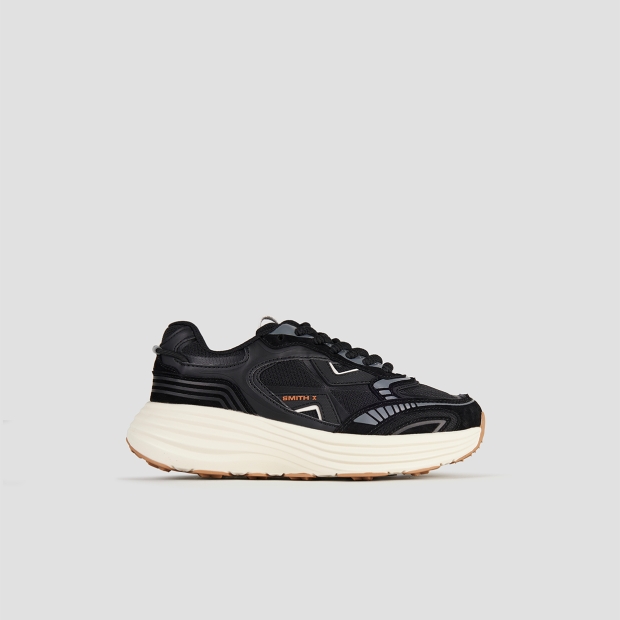 Sneakers Alexander Smith storm donna in suede e tessuto tecnico nero - 1
