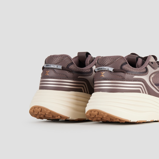 Sneakers Alexander Smith storm donna in marrone con dettagli in bronzo - 5