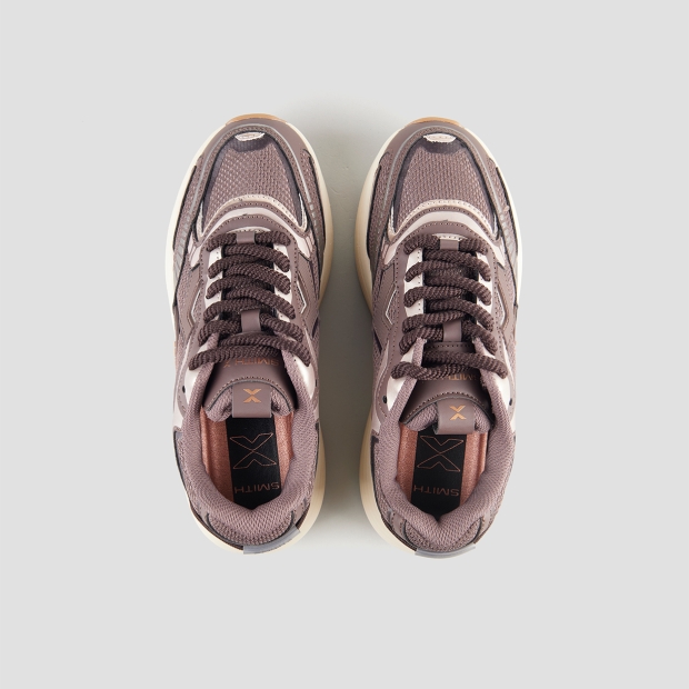 Sneakers Alexander Smith storm donna in marrone con dettagli in bronzo - 6