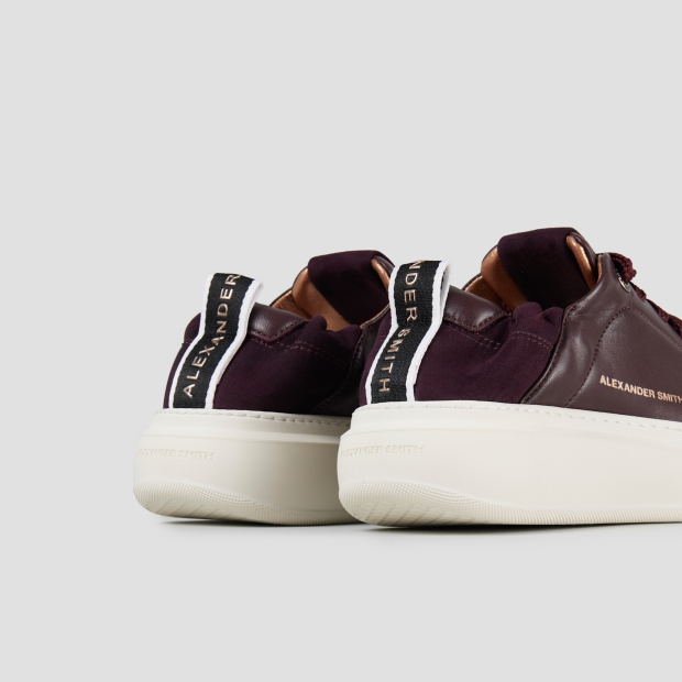 Sneakers Alexander Smith wembley donna in pelle marrone e tallone arricciato - 5