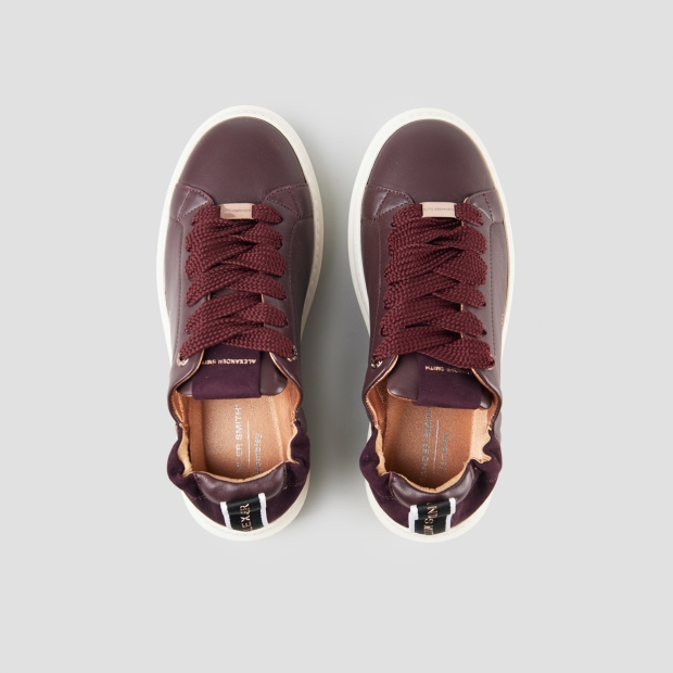 Sneakers Alexander Smith wembley donna in pelle marrone e tallone arricciato - 6