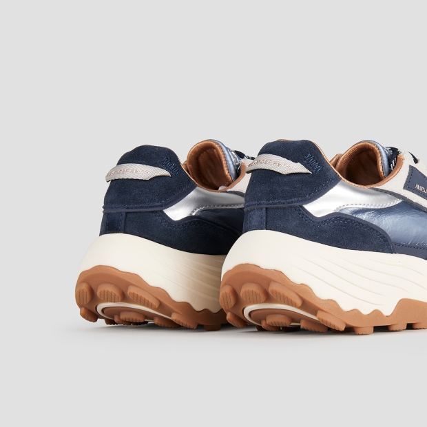 Sneakers Alexander Smith windsor donna in pelle e nylon blu - 5