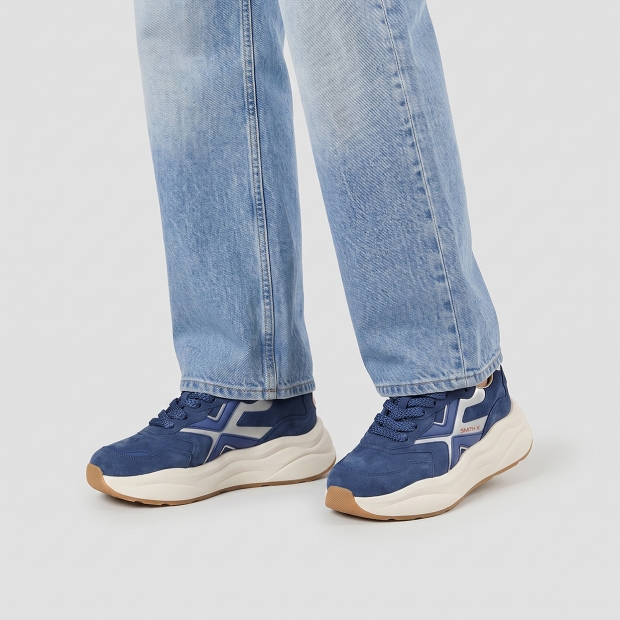 Sneakers Alexander Smith horizon donna in suede blu - 2