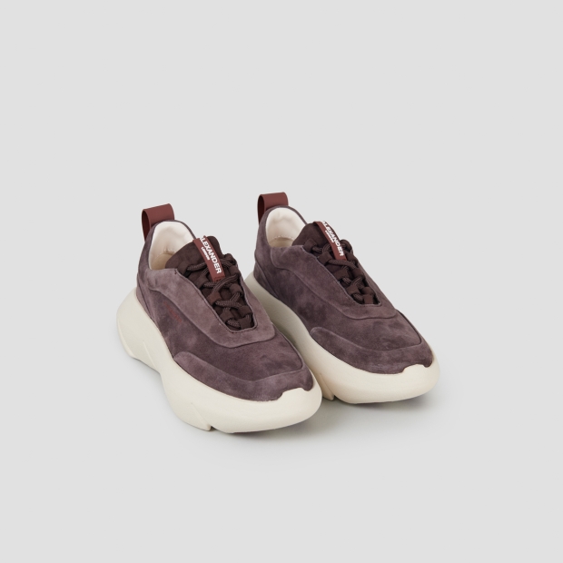 Sneakers Alexander Smith eclipse donna in suede marrone - 4