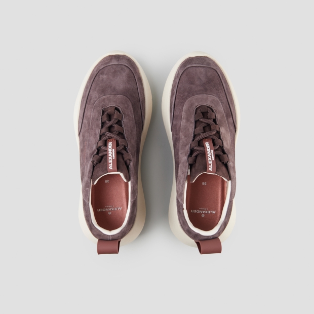 Sneakers Alexander Smith eclipse donna in suede marrone - 6