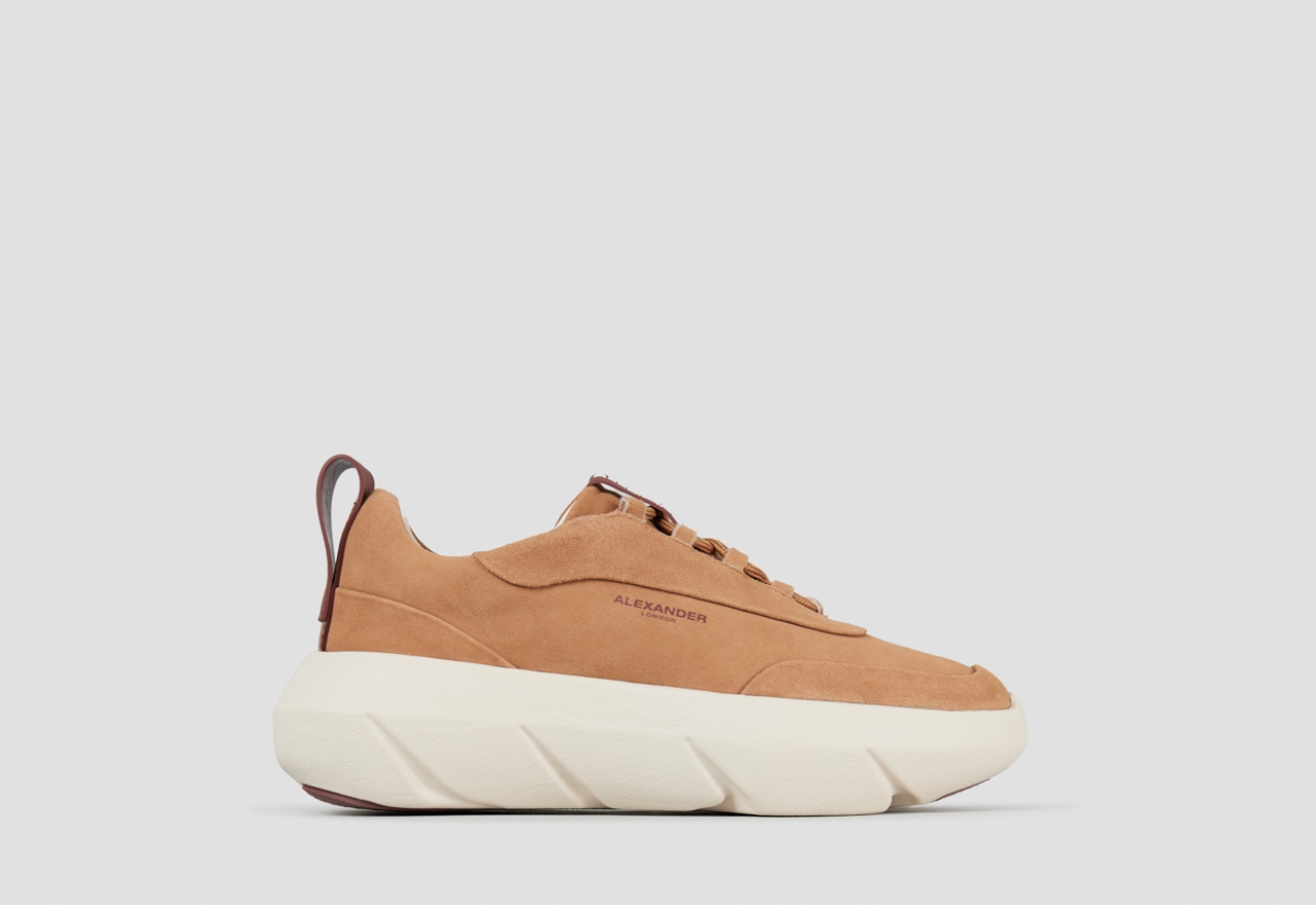 Sneakers Alexander Smith eclipse donna in suede cammello - 1
