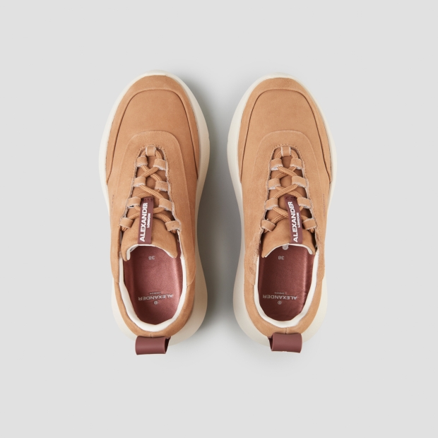 Sneakers Alexander Smith eclipse donna in suede cammello - 6
