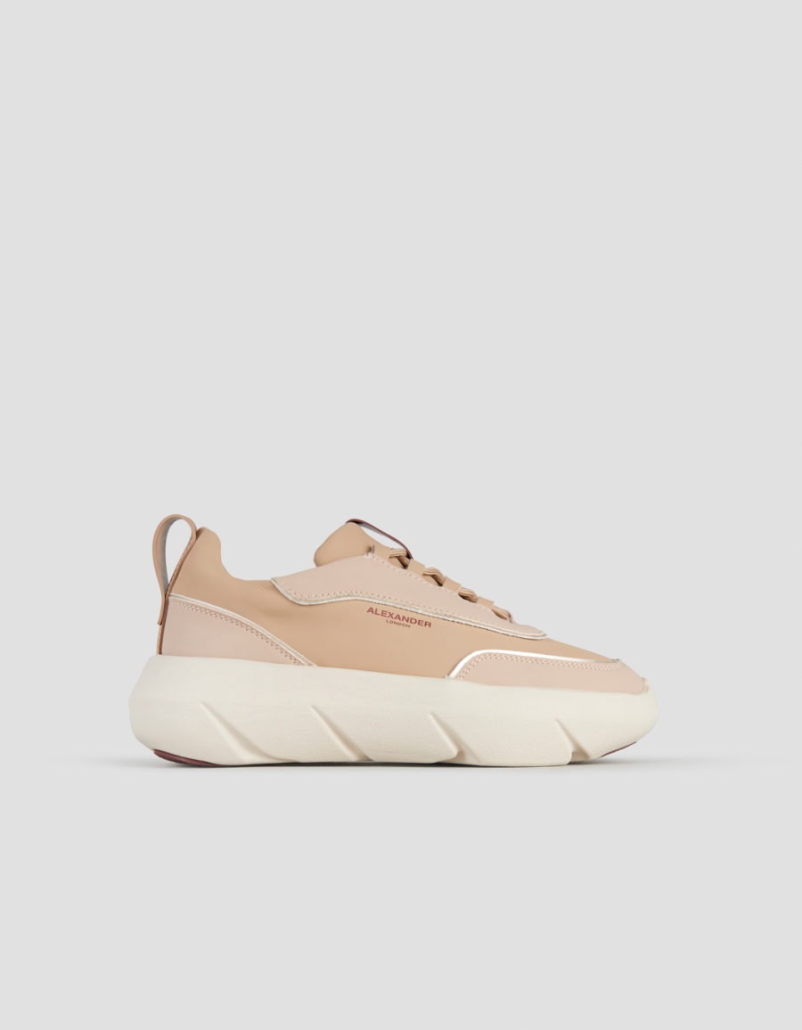 Sneakers Alexander Smith eclipse donna in pelle beige - 1