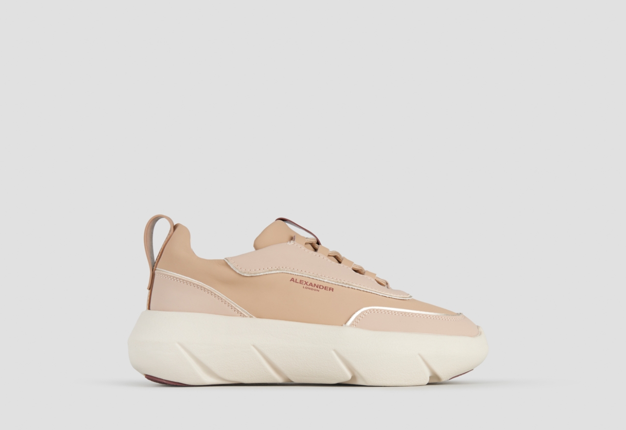 Sneakers Alexander Smith eclipse donna in pelle beige - 1