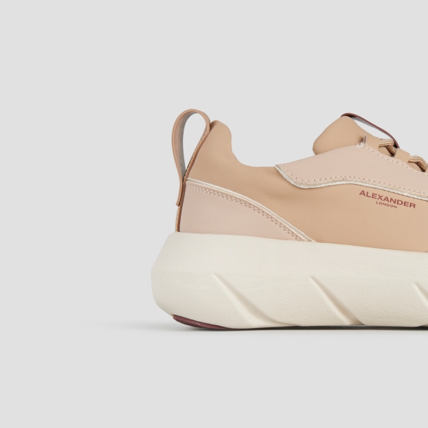 Sneakers Alexander Smith eclipse donna in pelle beige - 3