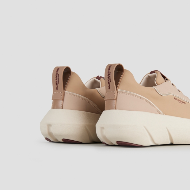 Sneakers Alexander Smith eclipse donna in pelle beige - 5