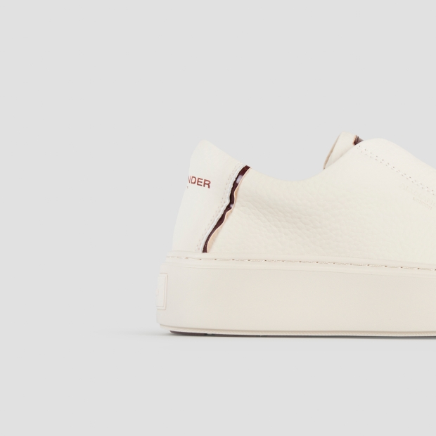 Sneakers Alexander Smith london donna slip-on in pelle bottalata bianca - 4