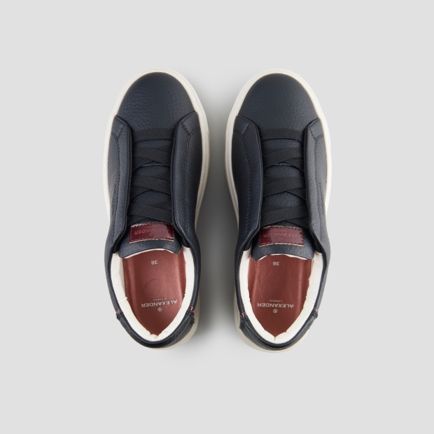 Sneakers Alexander Smith london donna slip-on in pelle bottalata nera - 6