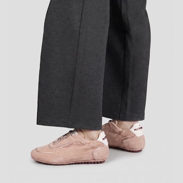 Sneakers Alexander Smith river donna in suede rosa antico - 2